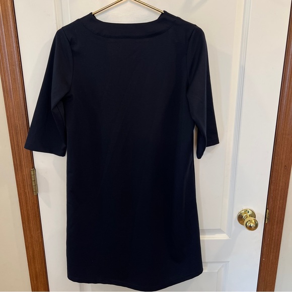 Vfish NWT Large Navy 3/4 Sleeve Scoop Neck Dress - Picture 8 of 10